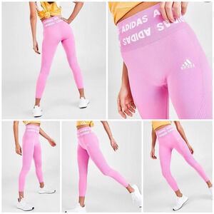 Adidas Training Aeroknit 7/8 High-Rise Tights Size XS Flaw